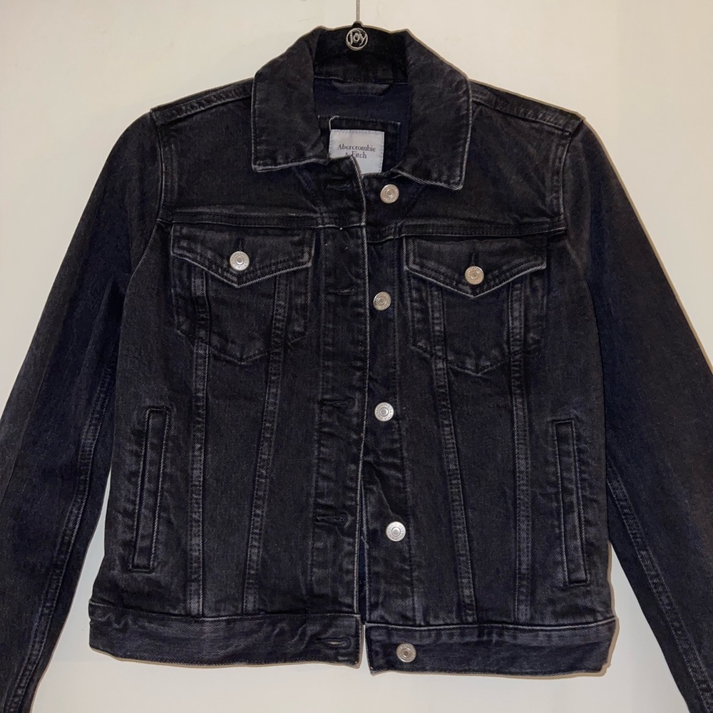 Abercrombie Black Denim Jacket